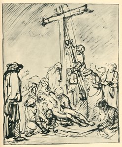 Laskeuma ristiltä, c1650, 1943. tekijältä Rembrandt van Rijn