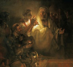 Der Apostel Petrus verleugnet Christus tekijältä Rembrandt van Rijn
