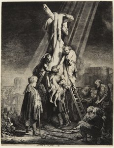 Ristiinnaulitun laskeminen ristiltä tekijältä Rembrandt van Rijn