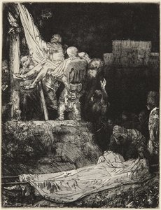 Ristin alaslasku soihtujen valossa tekijältä Rembrandt van Rijn