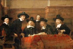 Die Staalmeesters tekijältä Rembrandt van Rijn