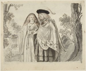 Valkosulkaiseksi mieheksi kutsuttu tekijältä Rembrandt van Rijn