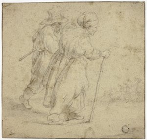 Vanhempi talonpoikapariskunta tekijältä Rembrandt van Rijn