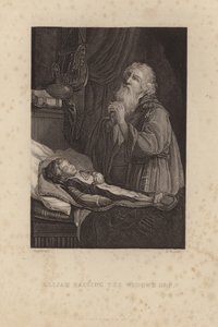 Elia kasvattaa lesken poikaa tekijältä Rembrandt van Rijn
