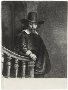 Ephraim Bueno, juutalainen lääkäri, 1647 tekijältä Rembrandt van Rijn
