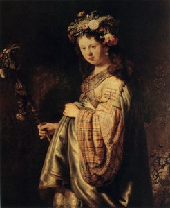 Flora, 1634 tekijältä Rembrandt van Rijn