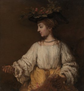 Flora, n. 1654. tekijältä Rembrandt van Rijn