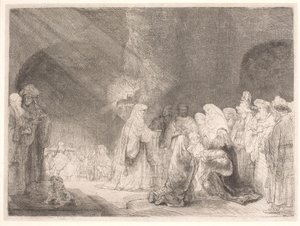 Tuotanto temppelissä tekijältä Rembrandt van Rijn