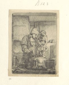 Goudsmid Kokoelma kahdeksankymmentäviisi alkuperäistä vedosta (sarjan nimi) tekijältä Rembrandt van Rijn