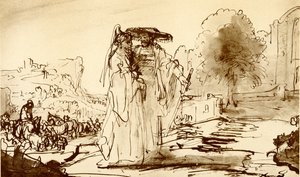Jaakob ja Raakel tekijältä Rembrandt van Rijn