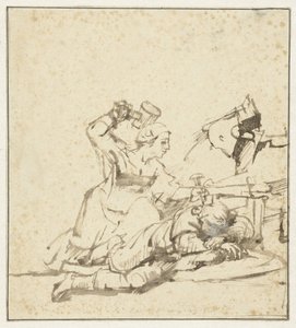 Jaël tappaa Sisera tekijältä Rembrandt van Rijn