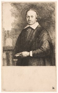 Jan Antonide van der Linden, lääketieteen professori tekijältä Rembrandt van Rijn