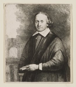 Jan Antonides Von Der Linden, lääketieteen professori tekijältä Rembrandt van Rijn