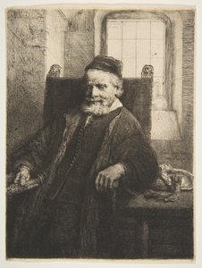 Jan Lutma, kultaseppä, 1656. tekijältä Rembrandt van Rijn