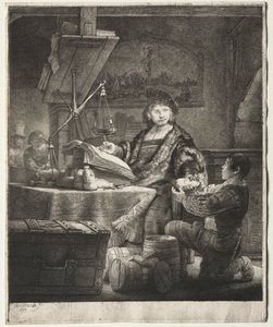 Jan Uytenbogaert tekijältä Rembrandt van Rijn