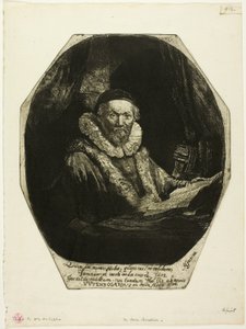 Jan Uytenbogaert tekijältä Rembrandt van Rijn