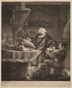 Jan Uytenbogaert, ”Kultapunnittaja” tekijältä Rembrandt van Rijn
