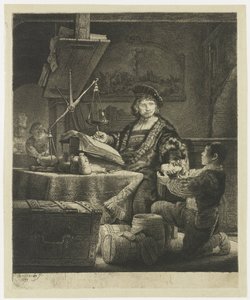 Jan Uytenbogaert, "kultavaaka" tekijältä Rembrandt van Rijn