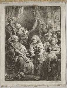 Joseph Telling his Dreams tekijältä Rembrandt van Rijn