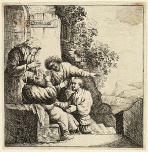 Joosefin takki tuodaan Jaakobille tekijältä Rembrandt van Rijn