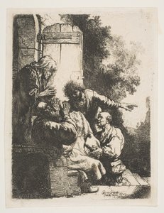 Joosefin takki tuotu Jaakobille, n. 1633. tekijältä Rembrandt van Rijn