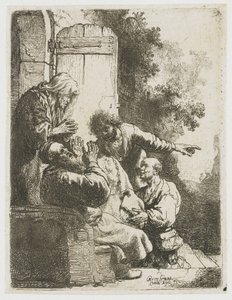 Joosefin takki tuotiin Jaakobille tekijältä Rembrandt van Rijn