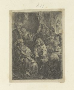 Joosef kertoo unistaan Recueil de quatre-vingt-cinq estampes originales (sarjan nimi) tekijältä Rembrandt van Rijn
