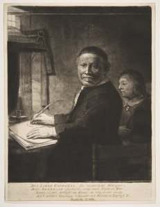 Lieven Willemsz van Coppenol pojanpoikansa kanssa, noin 1658. tekijältä Rembrandt van Rijn