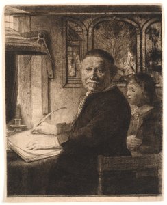 Lieven Willemsz van Coppenol, kirjoitusmestari: pienempi levy tekijältä Rembrandt van Rijn