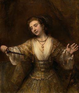 Lucretia. 1664 tekijältä Rembrandt van Rijn