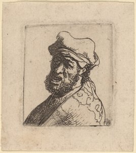 Mies huutaa, kolme neljäsosaa jäljellä tekijältä Rembrandt van Rijn