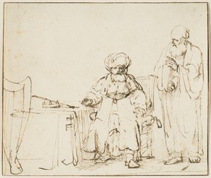 Natan nuhtelee Daavidia tekijältä Rembrandt van Rijn