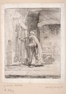 Sokeutunut Tobias tekijältä Rembrandt van Rijn