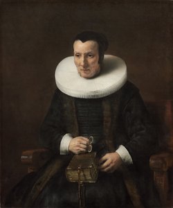 Vanha rouva kirjan kanssa, 1647 tekijältä Rembrandt van Rijn