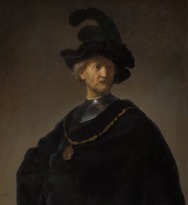Vanha mies kultaketjun kanssa tekijältä Rembrandt van Rijn