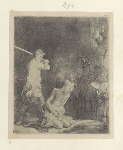 Onthoofding van Johannes de Doper Kokoelma kahdeksankymmentäviisi alkuperäistä vedosta (sarjan nimi) tekijältä Rembrandt van Rijn