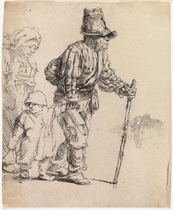 Maalaisperhe vaelluksella tekijältä Rembrandt van Rijn