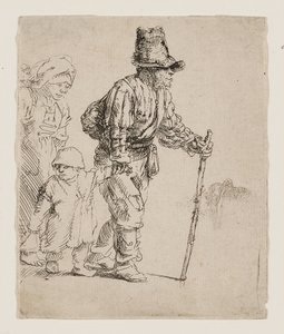 Vaeltava talonpoikaisperhe tekijältä Rembrandt van Rijn