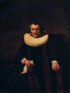 Jacob Tripin vaimon Margaretha de Geerin muotokuva, c1661 tekijältä Rembrandt van Rijn