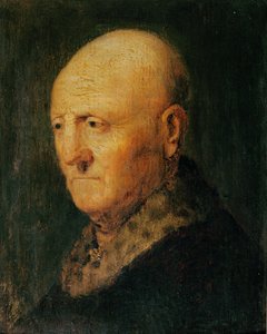 Vanhan miehen muotokuva, joka tunnetaan nimellä Hermann Gerritsz van Rijnin, Rembrandtin isän muotokuva (öljy puulle)