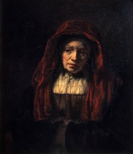 Vanhan naisen muotokuva, 1654. tekijältä Rembrandt van Rijn