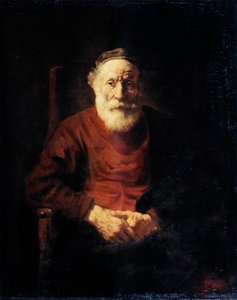 Punaisen vanhan miehen muotokuva, 1652-1654. tekijältä Rembrandt van Rijn