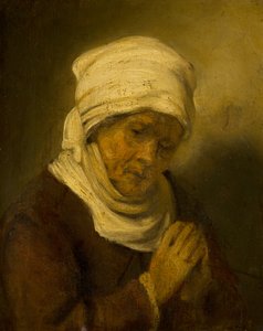 Rukoileva nainen, noin 1660 tekijältä Rembrandt van Rijn