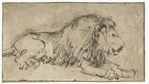 Makaava leijona tekijältä Rembrandt van Rijn