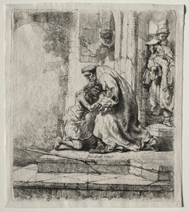 Tuhlaajapojan paluu tekijältä Rembrandt van Rijn