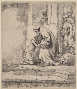 Tuhlaajapoika palaa kotiin tekijältä Rembrandt van Rijn
