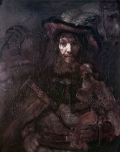 Ratsastaja haukalla tekijältä Rembrandt van Rijn