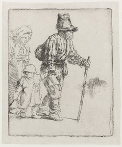 Kiertävä maanviljelijäperhe tekijältä Rembrandt van Rijn