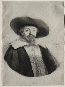 Samuel Manasse Ben Israel, 1636. tekijältä Rembrandt van Rijn