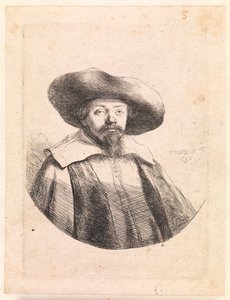 Samuel Manasseh Ben Israel, juutalainen kirjailija tekijältä Rembrandt van Rijn